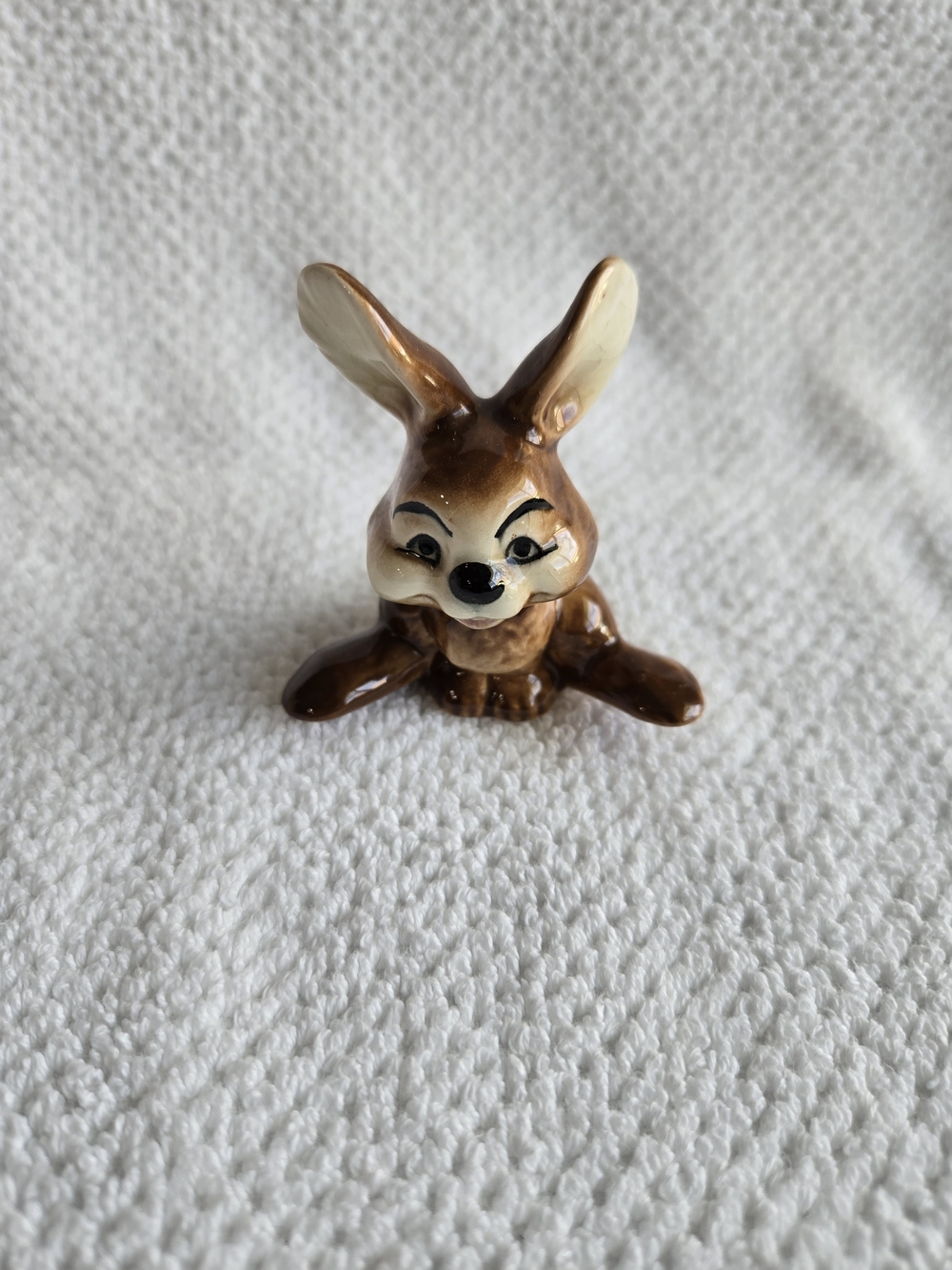 Vintage GOBEL Brown porcelain Bunny Figurine
